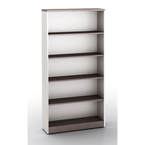 Modern Office Bookcases - Driftwood & White