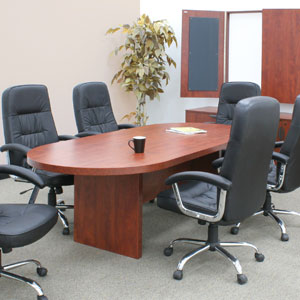 Bargain 6ft - 10ft Conference Room Table - Cherry, Mahogany or Ash Grey