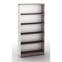 Modern Office Bookcases - Driftwood & White