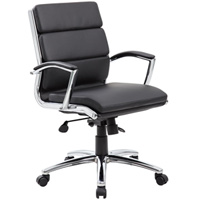 Modern Black Mid Back Conference Chair