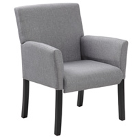Modern Grey Guest Chairs, Reception Room Chairs 