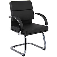 Modern Guest Chairs, Designer Black or White Office Chairs