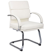 Modern Guest Chairs, Designer White or Black Office Chairs 