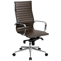 Modern Brown Conference Chair, High Back Office Chair  