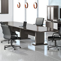 8 foot - 16 foot Modern Designer Conference Room Table & Chairs Set 