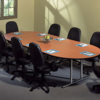 6 ft - 10 ft Conference Room Table with Chairs Set, Contemporary & Modern