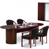 6ft - 12ft Conference Room Table and Chairs Set , Meeting Table Set