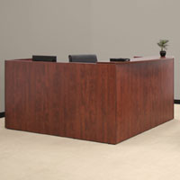 Best Value L-Shaped Reception Desk, 6ft X 7ft or 6ft X 6ft